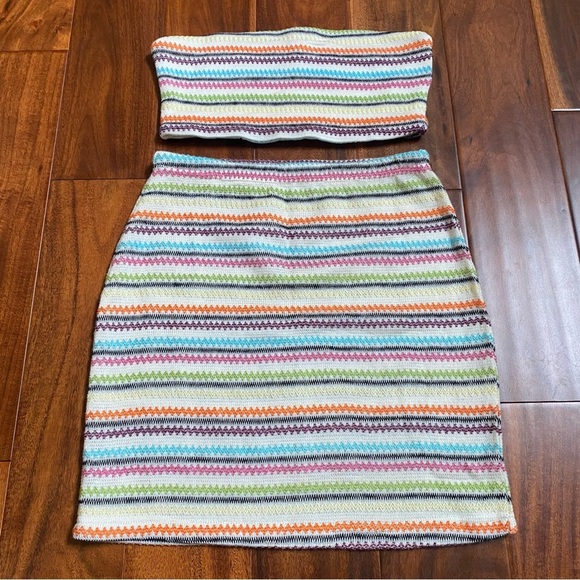 Colorful Striped Two-Piece Set - Picture 2 of 10